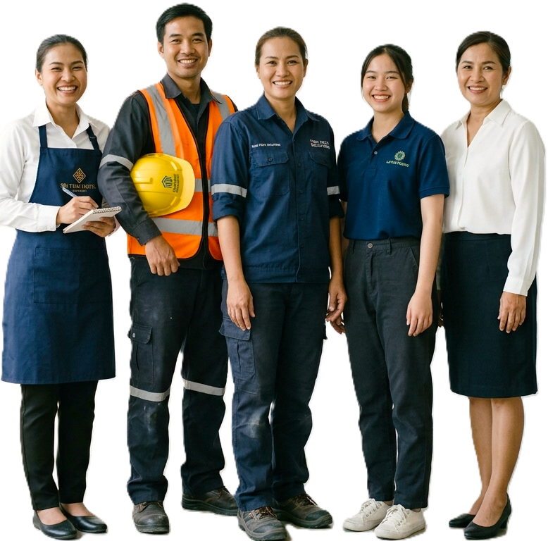 Wai Jai workers — across construction, hospitality, skilled trades, and entry-level island roles